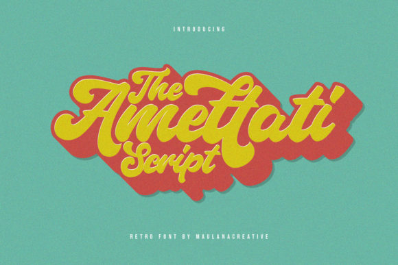 Amettati: A Display Font for Nostalgic Editorial Charm
