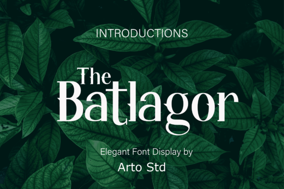 Choosing The Batlagor Font for Editorial Mood