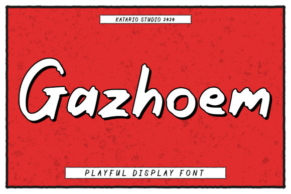 Gazhoem: An Authentic Brush and Pencil Display Font