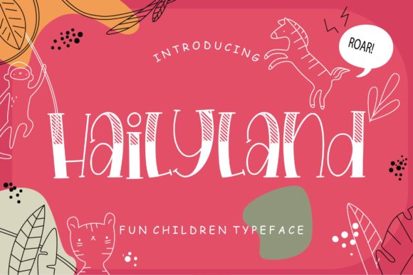 Hailyland: A Playful Display Font for Impactful Marketing