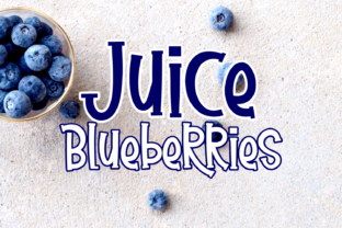 Juice Blueberries: A Display Font That Captures Imagination