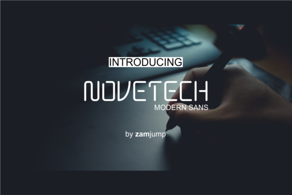 Novetech: A Modern Display Font for Creative Products