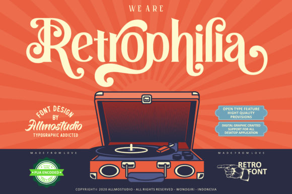 Retrophilia: A Vintage Font for Modern Digital Design