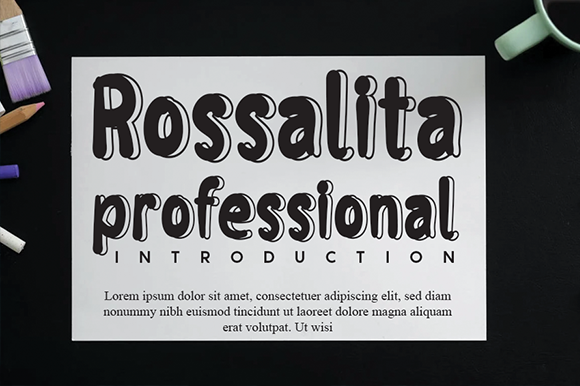 Rossalita: A Display Font for Authentic Editorial Voices