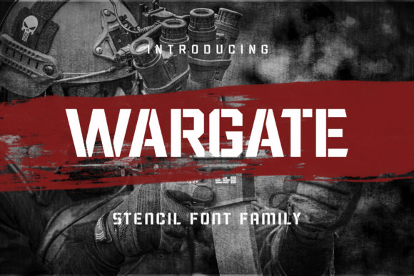 Wargate: A Commanding Display Font for Crafters & Product Creators
